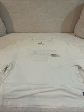 Free Fly Apparel Cream Short-Sleeve Pocket Tee